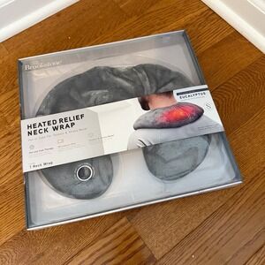 Brookstone‎ TheraSpa Heated Relief Neck Wrap Hot Cold Tension Stress NEW